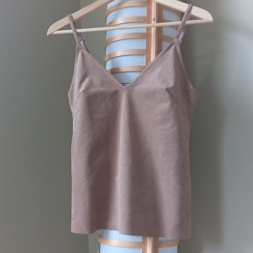 Ptp15" Wilfred Faux Suede Tan Camisole Top - Picture 16 of 16